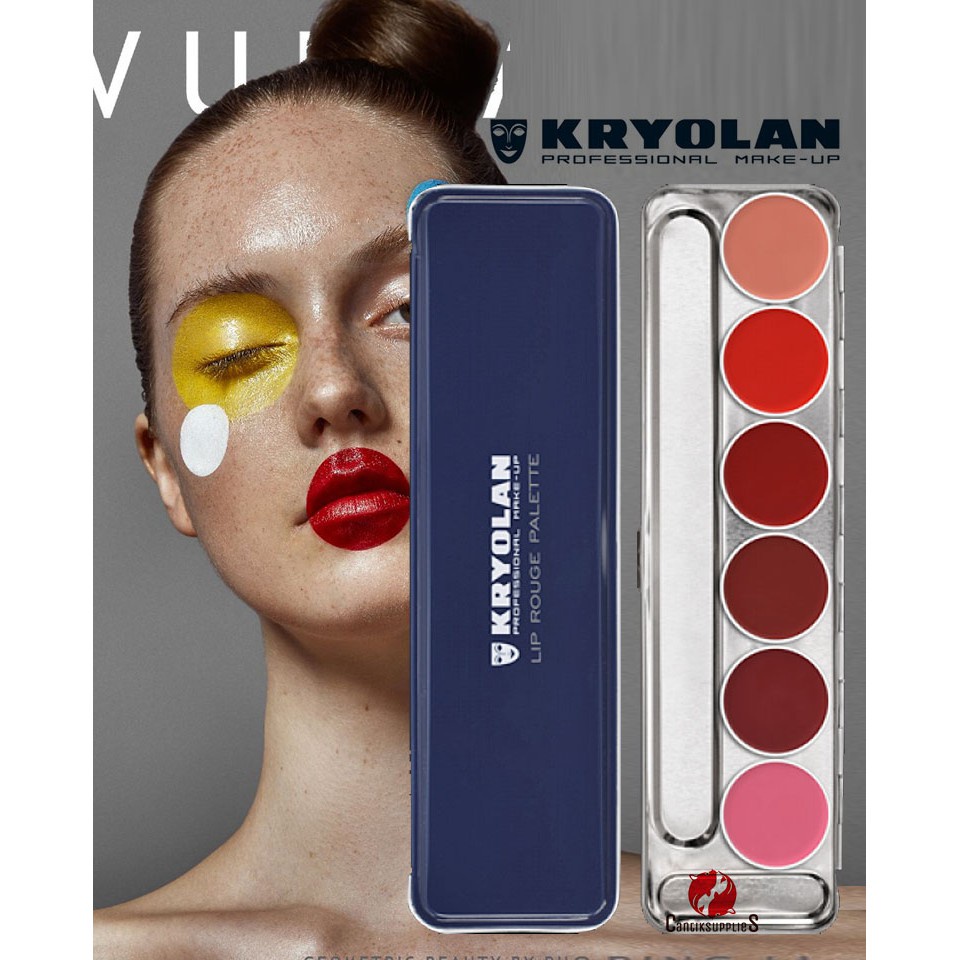 Kryolan Lip Rouge Palette Colors / Kryolan Lipstik