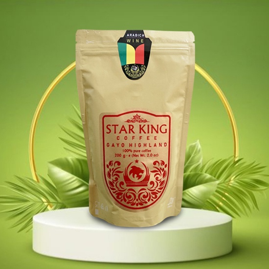 

Star King Coffee Arabica Wine Kopi Aceh 200gr