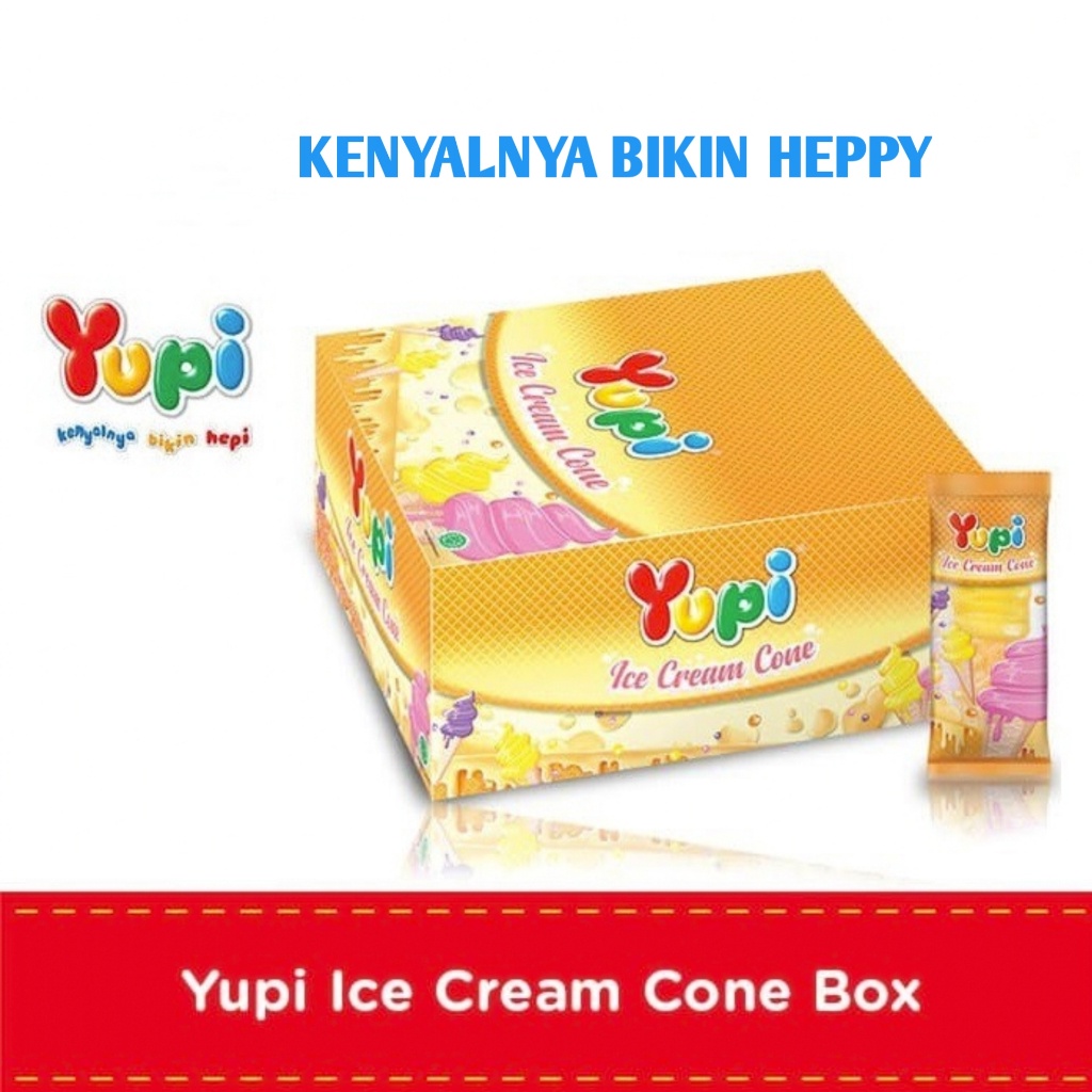 

YUPI ICE CREAM CONE BOX ISI 24 pcs ( HARGA PER BOX )