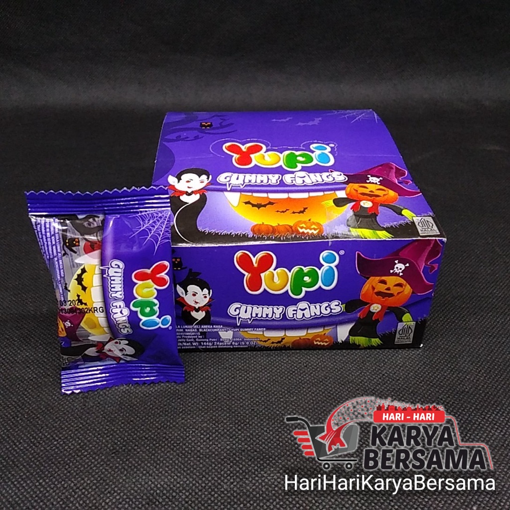 

PERMEN YUPI GUMMY FANGS BOX 24'S X 6GR