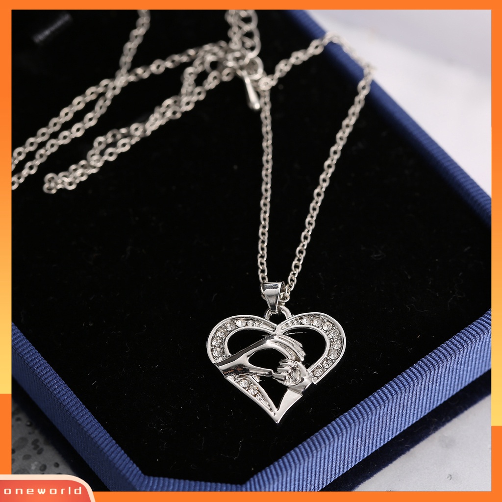 [EONE] Liontin Kalung Salib Rantai Electroplating Shiny Geometris Perhiasan Leher Dekorasi Tahan Luntur Wanita Sederhana Hati Klavikula Kalung Aksesori Pakaian