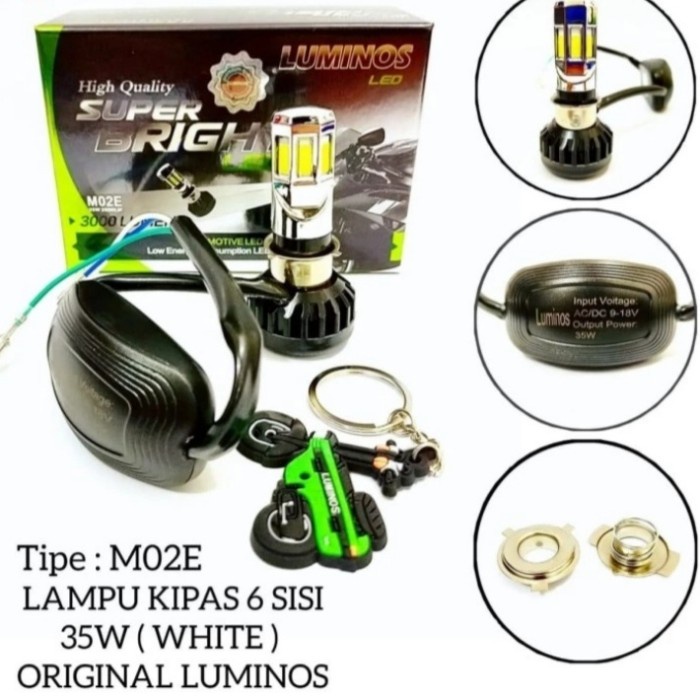 LED LUMINOS ORIGINAL - LAMPU LED LUMINOS ORIGINAL 6 SISI PUTIH - 6 MATA