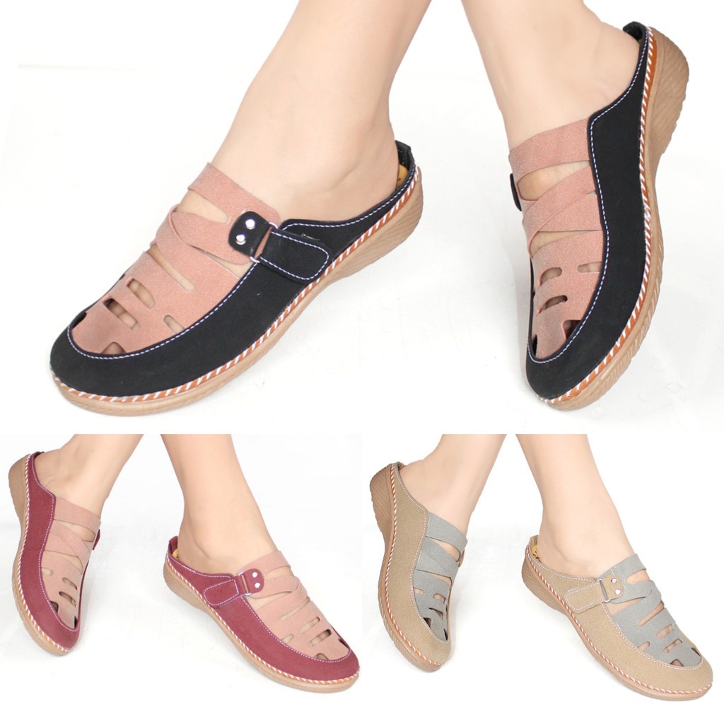 Sandal Teplek Sandal Wanita Teplek Tali Mules Murah Selop Slop Karet Kekinian