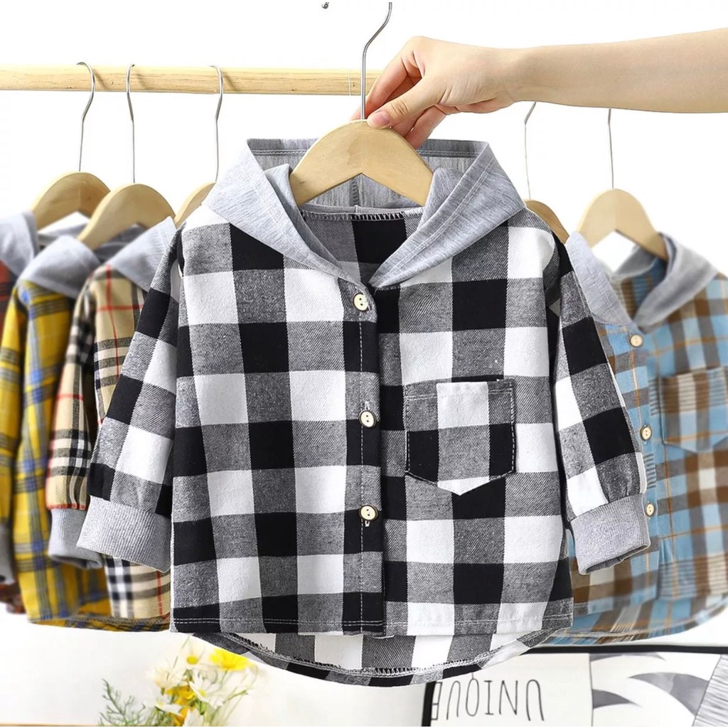 1234OS - kemeja anak flanel import.