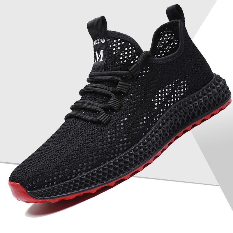 Sepatu Pria Flyknite Casual Bahan Ringan Dan Adem