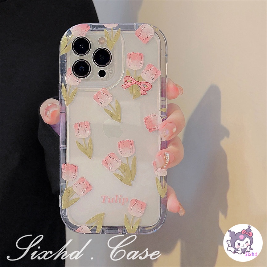 Redmi 12C 10C 10A 10 Note 12 11 11s 10 9 8 7Pro 9T 9C 9A 9 A1 Xiaomi 12 11 Lite 11T 10T Poco F3 M3 M4 F3 X3 X4Pro Casing Ponsel Tulip Bening Simple+Holder Soft Cover