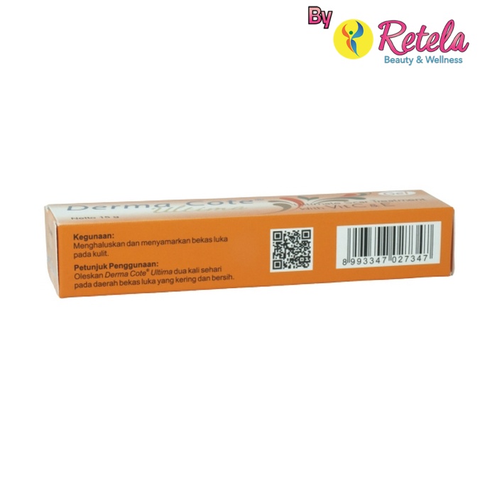 DERMA COTE ULTIMA 15G /PENYAMAR BEKAS LUKA / KELOID/STRETCHMARK