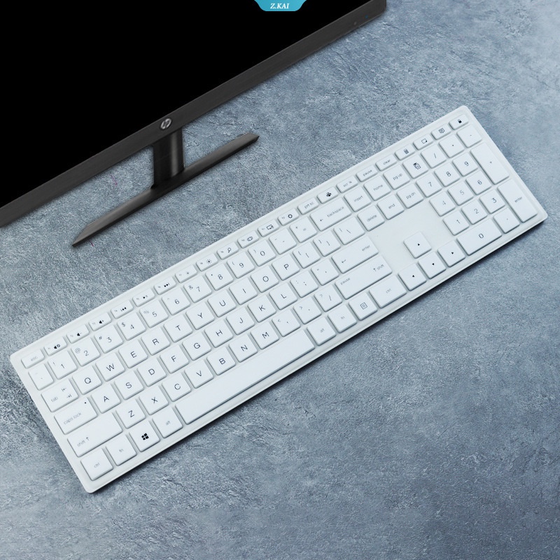 Pelindung Keyboard Komputer Model Silikon Bening Untuk HP 17inch Serba HD 27-d074 Desktop 22-df010 Removable Washable Waterproof Pelindung Keyboard [ZK]