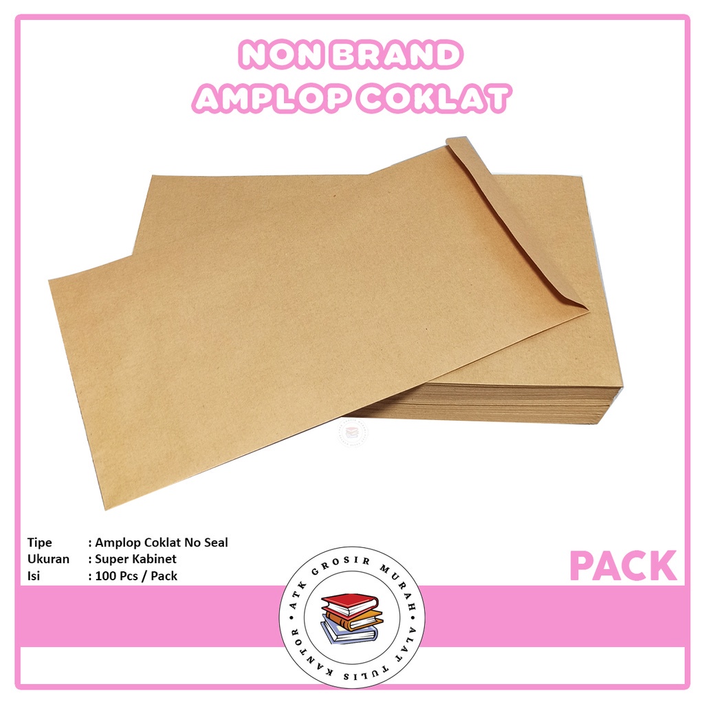 

AGM - Amplop Coklat Super Kabinet - Pack