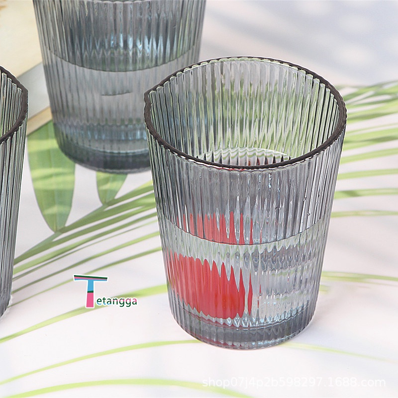 2PCS Mini Kecil Favorite Elegant Soup Sup + Gelas Royalex Teh Kopi Kaca Buatan Keluarga