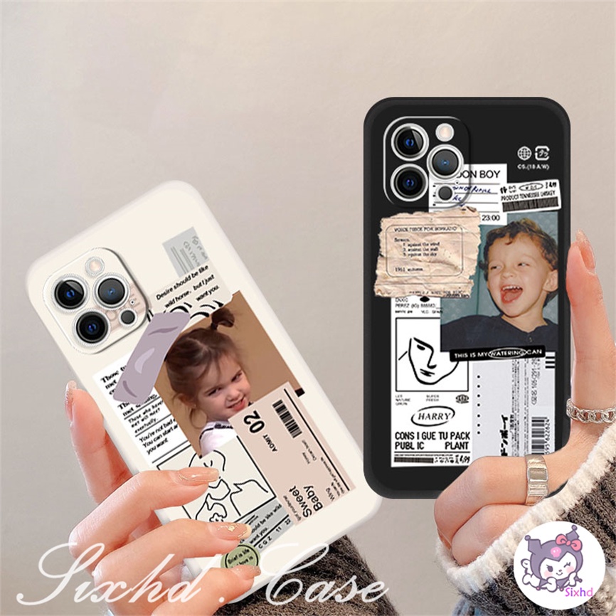 IPHONE Kompatibel Untuk Iphone8 7Plus X Xs Xr Untuk Iphone11 14 13 12 Pro Max SE 2020 Xs Max 6 6s Plus Pasangan Lucu Fashion Silikon Phone Case Soft Cover