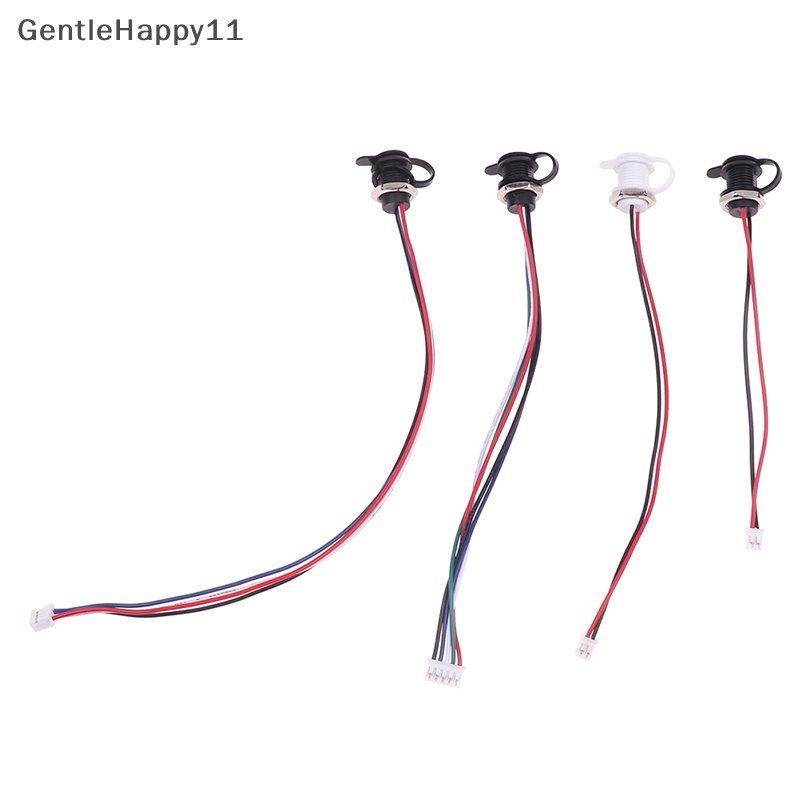 Gentlehappy USB-C 2per4/5Pin Soket Pengisian Arus Tinggi Dengan PH2.0 Nut Snap Lock Plate USB TYPE-C Female Konektor Perempuan Tahan Air Jack id