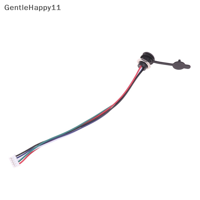 Gentlehappy USB-C 2per4/5Pin Soket Pengisian Arus Tinggi Dengan PH2.0 Nut Snap Lock Plate USB TYPE-C Female Konektor Perempuan Tahan Air Jack id