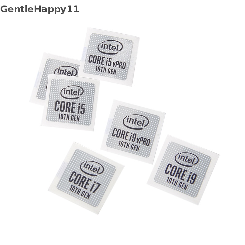 Gentlehappy 5pcs DIY Original Generasi 11th Lntel Core I9 I7 I5 Stiker Laptop Desktop Cpu Label Stiker Kantor Label Laptop Komputer Dekorasi DIY Label Notebook id