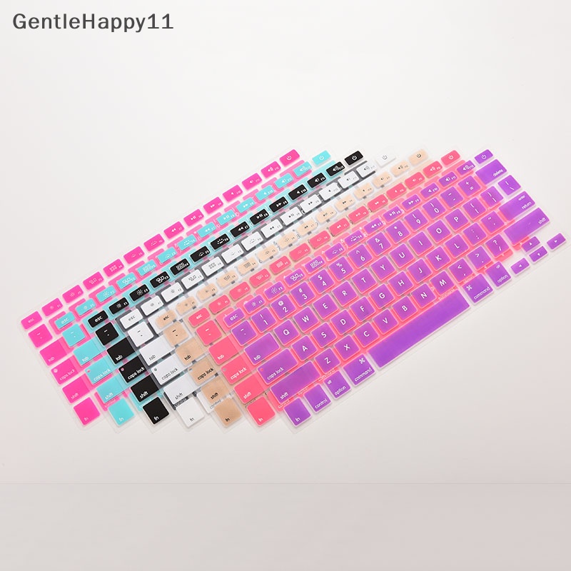 Gentlehappy Case Penutup Kulit Keyboard Bahan Silikon Untuk Macbook Air Pro 13 &quot;15&quot; 17inci id