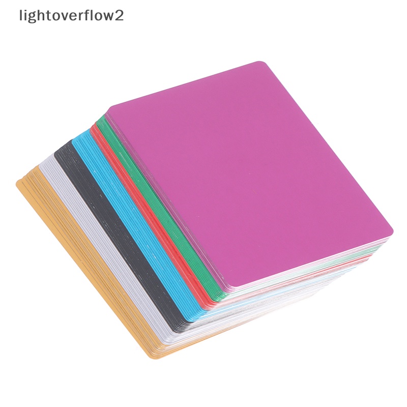 [lightoverflow2] 10pcs Kartu Nama Logam Kosong Aluminium Alloy Blanks Card DIY Laser Pring [ID]