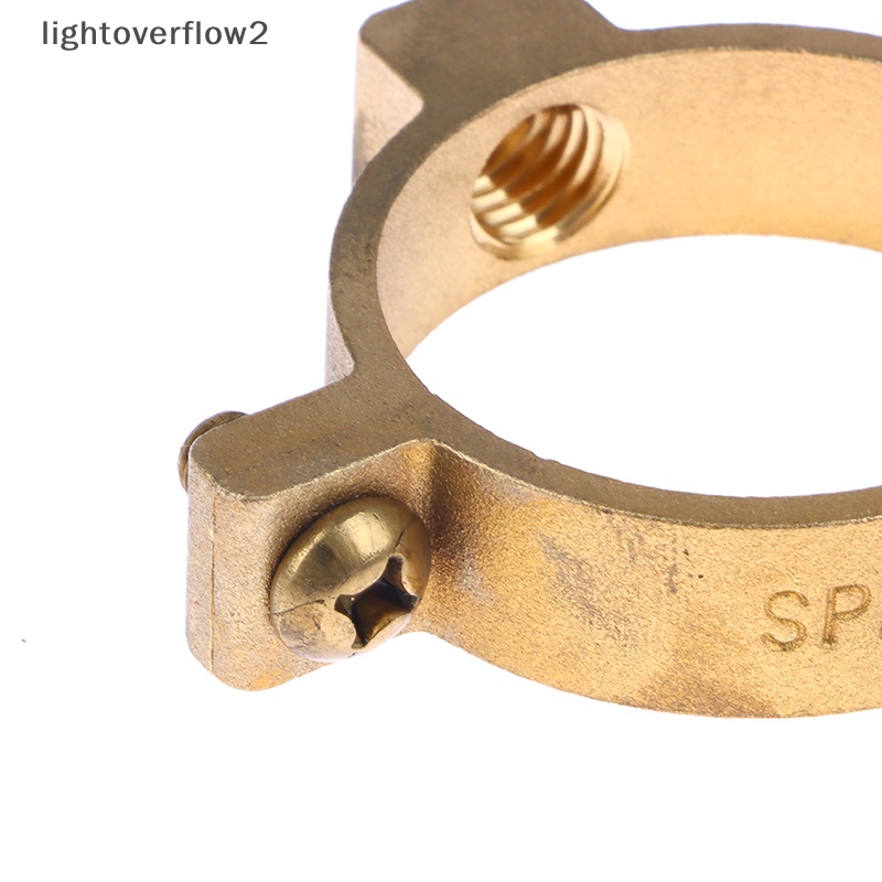 [lightoverflow2] Fit 15 22 28 35 40mm OD Tabung Kuningan M10 Pipe Clamp Penyangga Gantungan Tetap [ID]