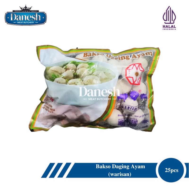 Bakso Warisan Ayam isi 25 pcs Frozen Food Halal