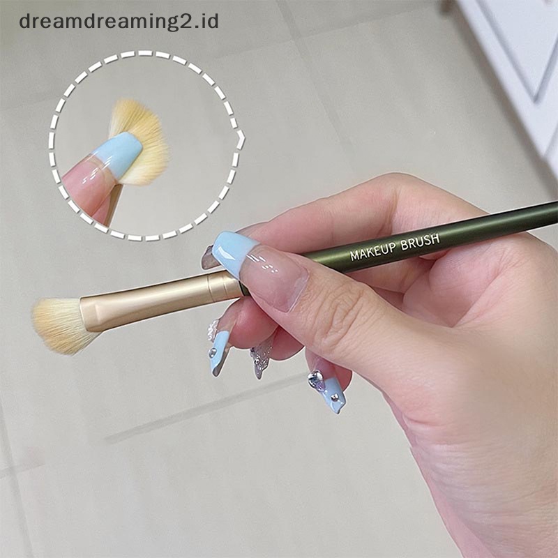 (drea) 1pcs Kuas Hidung Bayangan Brush Makeup Kontur Siku Alat Makeup Wajah//