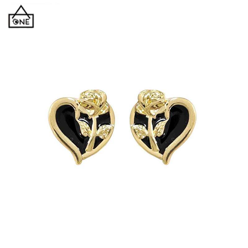 COD❤️Anting S925 Korea anting bunga cinta  anting gaya Prancis untuk wanita-A.one