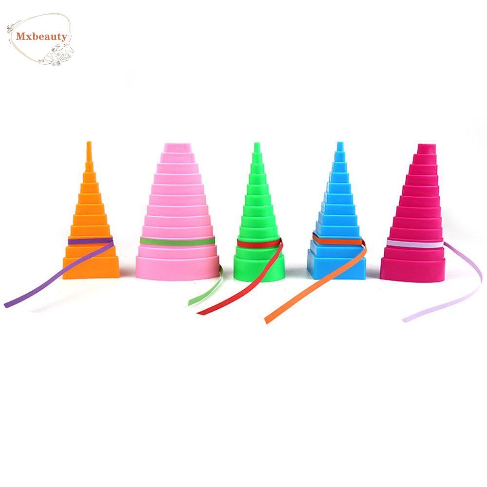 Mxbeauty Origami Winding Tower 5pc/Set Kerajinan Tangan Plastik Praktis Papercraft Kertas Quilling Border