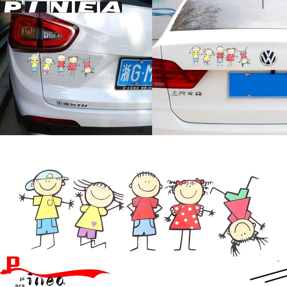 Stiker Mobil Nanas Waterproof Cowok Cewek Anak Keluarga Lucu