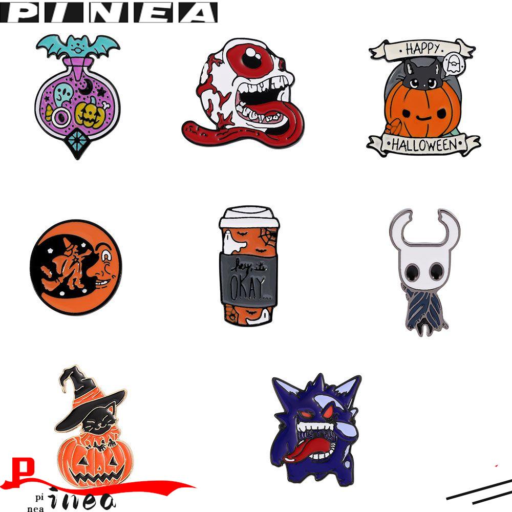 Bros Pin Enamel Hantu Nanas Koleksi Seram Seram Seram Seram