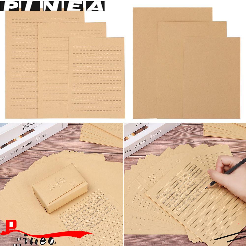 Nanas 25lembar Kertas Surat Kosong Nostalgia Undangan Pernikahan DIY Sketsa Graffiti Hand Making Kraft Paper