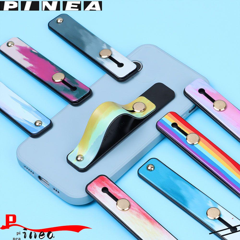 Nanas Rainbow Phone Grip Portable Push Pull Wrist Band Finger Strap Bracket