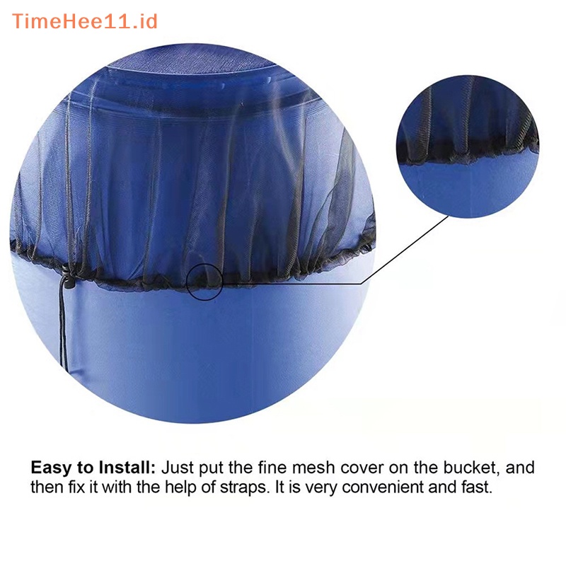 Timehee Rain Bucket Net Cover Bucket Insect Proof Net Penutup Pelindung Layar Air ID