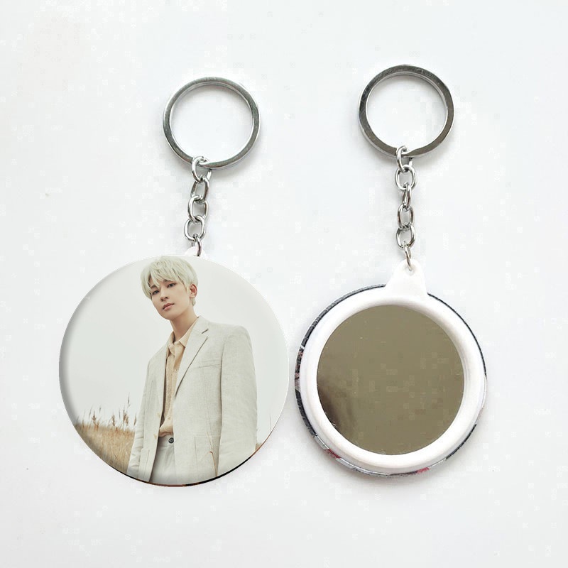 1pc SEVENTEEN Gantungan Kunci Cermin Digital Single Album Darl+ing Key Ring Gantung Atas