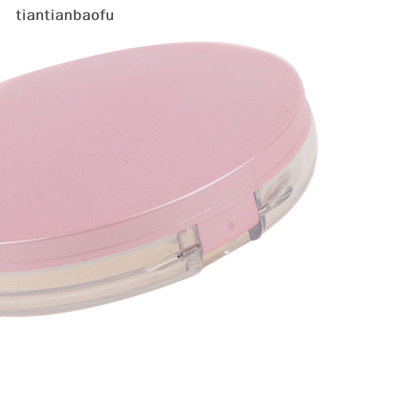 [tiantianbaofu] Ayakan Kosmetik Kosong Portabel Wadah Toples Longgar Puff Kotak Case Dengan Cermin Butik