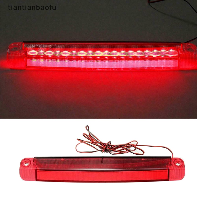 [tiantianbaofu] Merah 18led Mobil Ekor Ketiga High-End Rem Berhenti Lampu Tahan Air Lampu Mundur Butik