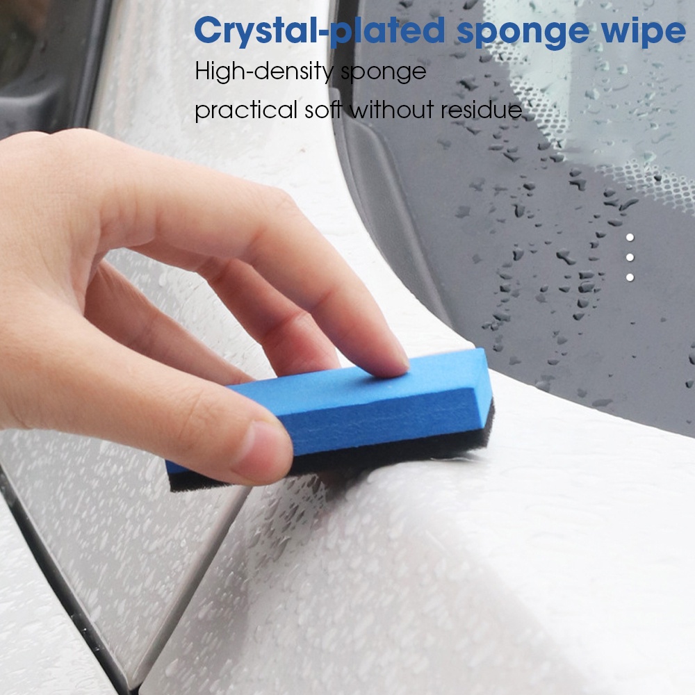 1pc Spons Waxing Kristal Lapis Mobil/Spons Cuci density Tinggi Block Cleaning Polishing Supplies Untuk Aksesoris Mobil