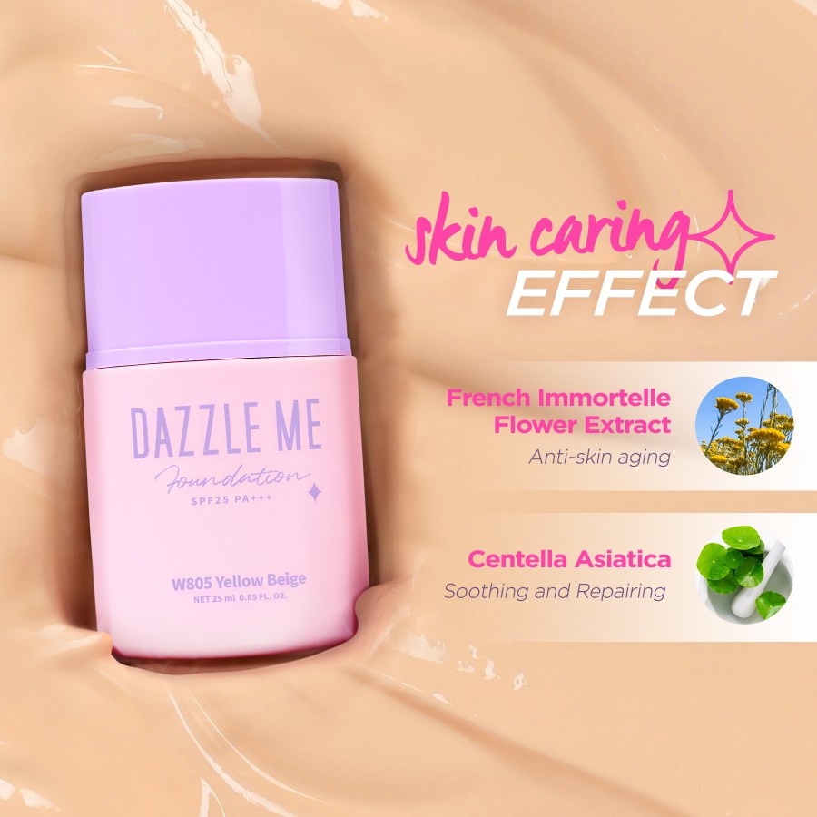 DAZZLE ME Day by Day Foundation - Full Coverage Oil control Long Lasting Makeup SPF 25 PA+++ Original