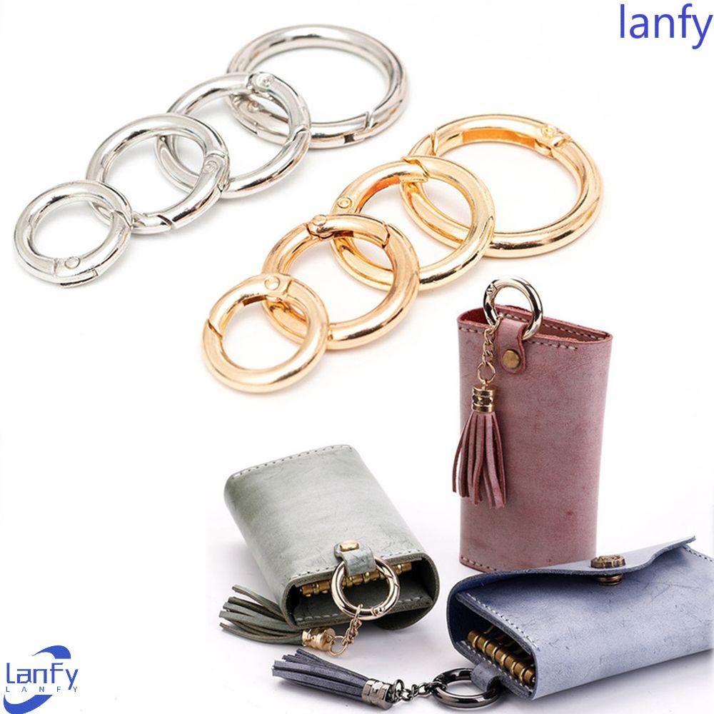 Lanfy Spring Clasps O Ring Carabiner Bulat Dapat Dibuka Untuk Gesper Perhiasan DIY