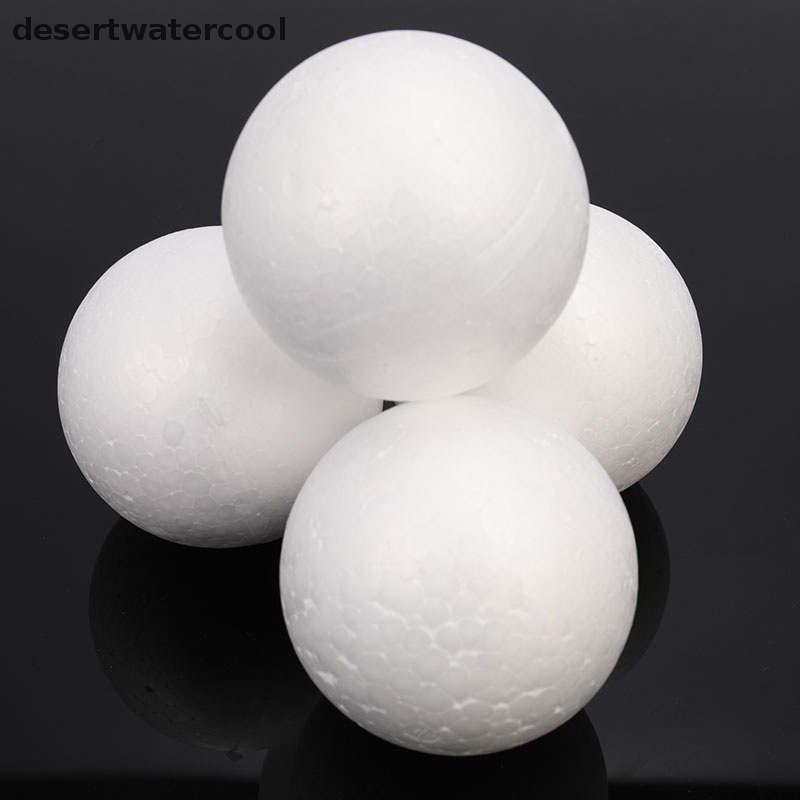 Deid 10pcs DIY Party Ball Spheres Dekorasi 70MM Polystyrene Styrofoam Foam Martijn