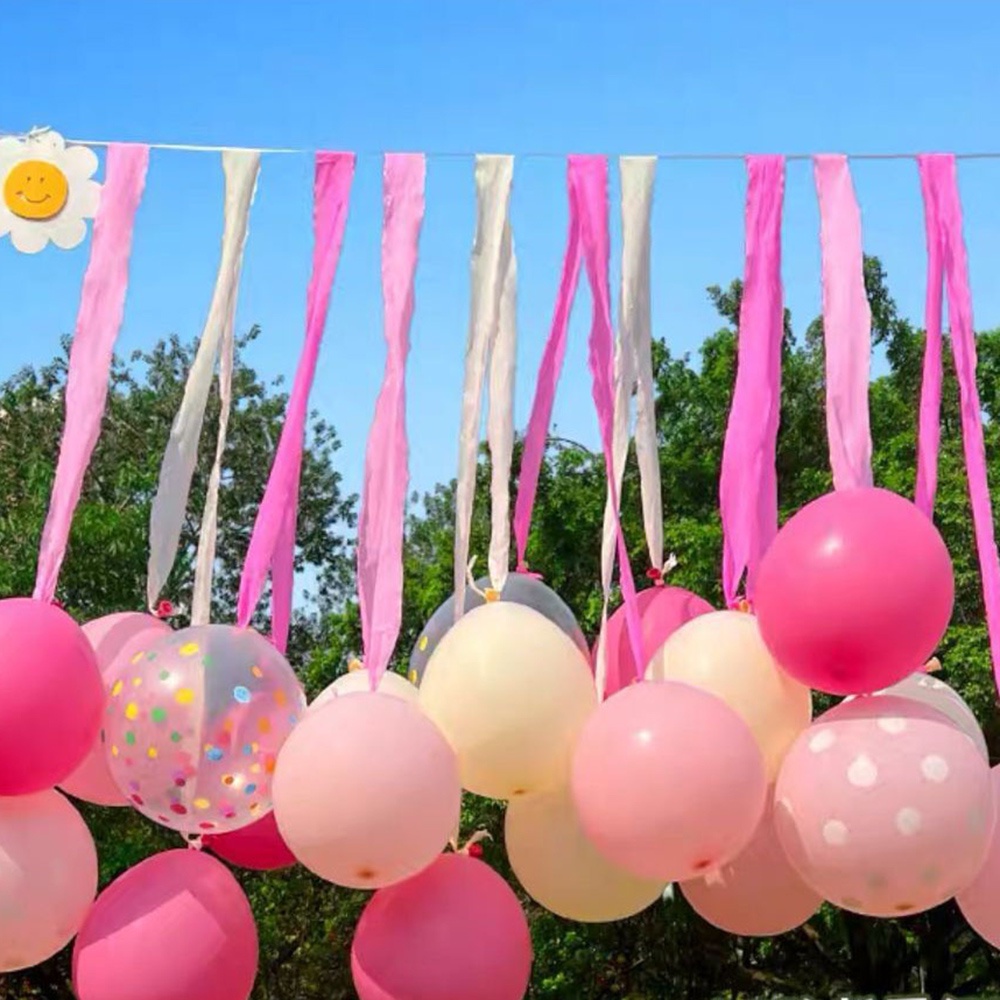 30pcs/set Balon Pita Kertas Warna-Warni Untuk Dekorasi Ulang Tahun Taman Photoshoot Piknik Outdoor Dan Tk