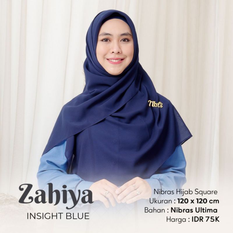 Nibras Hijab Polos Segi Empat 120 x 120 cm