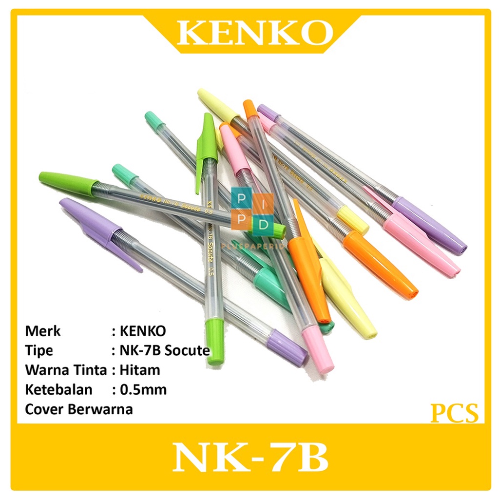 

KENKO - Pulpen Oil Gel NK-7B Socute Ukuran 0.5mm - Pcs