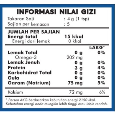 Crystal of the Sea - (20/80GR) BPOM Certified White Anchovy Powder / Bubuk Ikan Teri Nasi / Whitebait