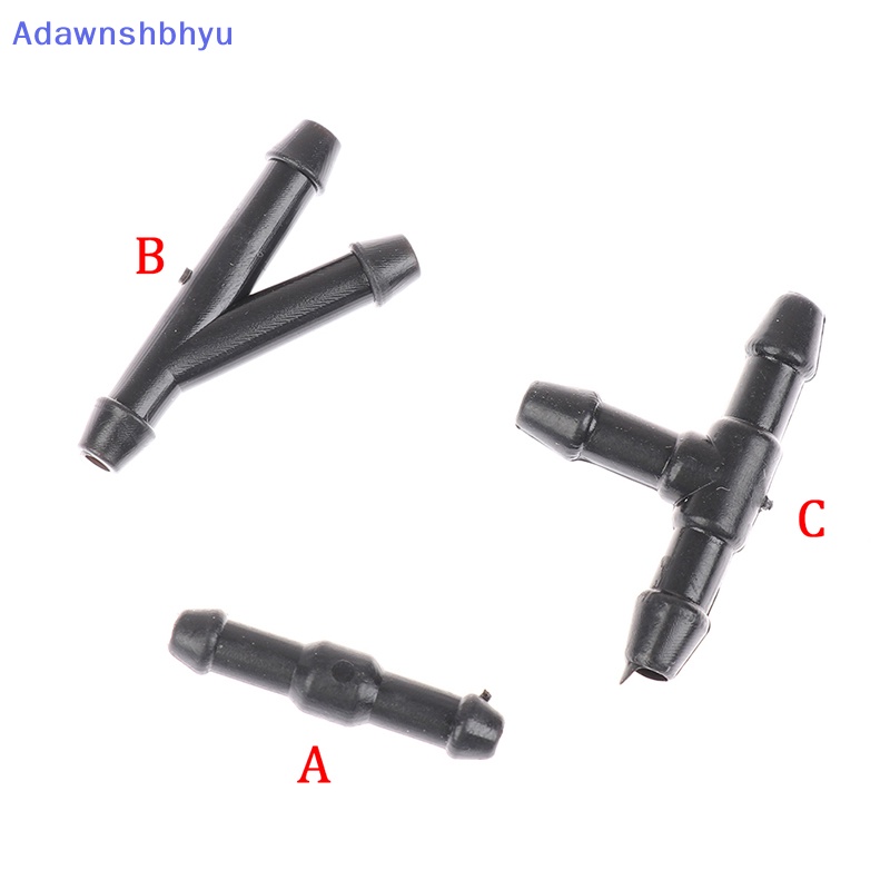 Adhyu 10Pcs Universal Joiner Konektor Pipa Air Bensin Wiper Nozzle Selang Tubing ID