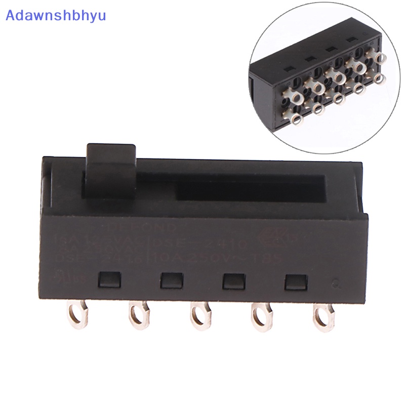 Adhyu 16A Saklar Toggle 4-Speed Toggle Switch 10Pin Arus Tinggi Saklar Empat Kecepatan Saklar Slide Pengering Rambut DSE-2410 ID