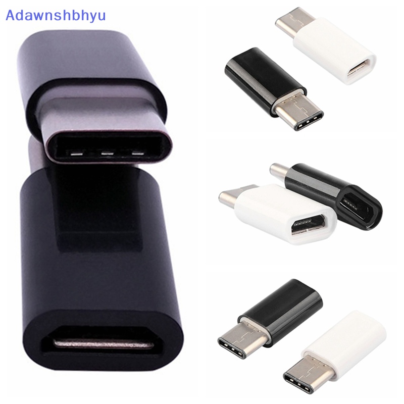 Adhyu USB 3.1 Type C Male to Micro USB Female Adapter Converter Konektor Data Adapter ID