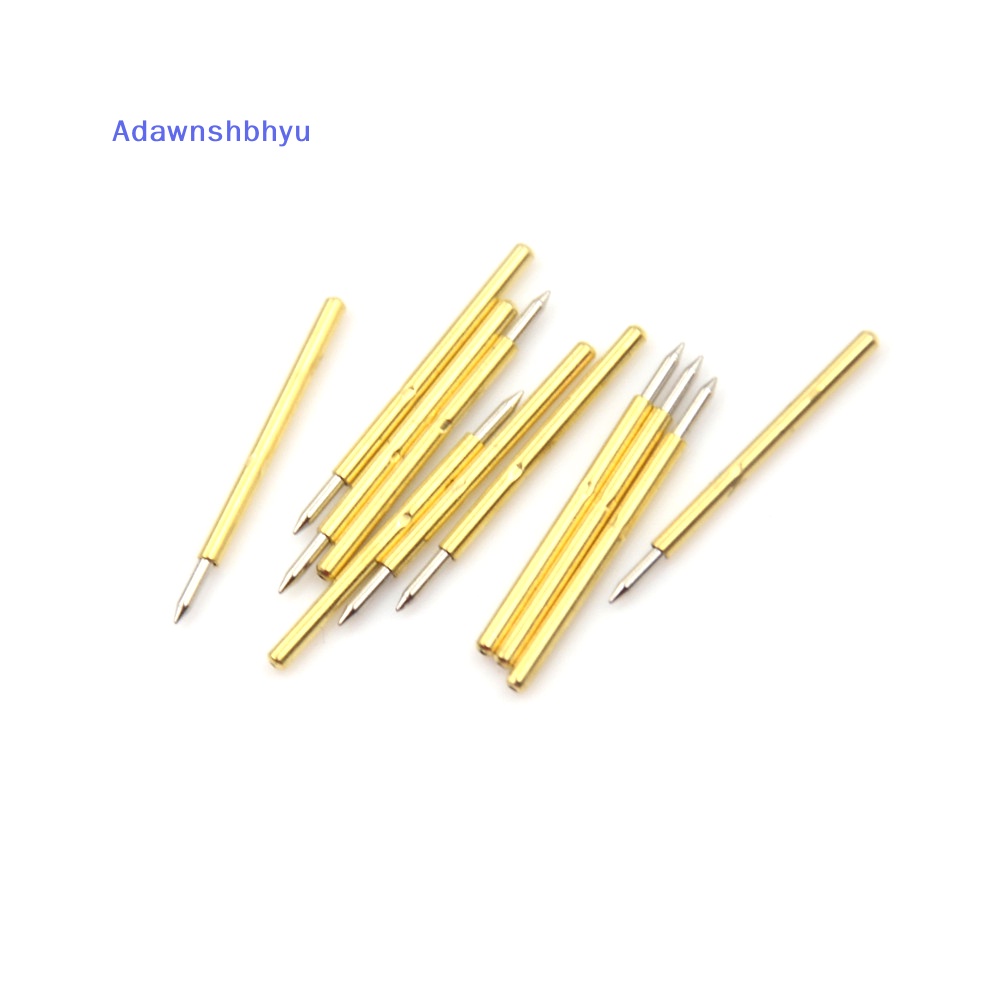 Adhyu 100pcs P75-B1 Dia 1.0mm Cusp Spear Spring Loaded Test Probes Pogo Pins Alat ID