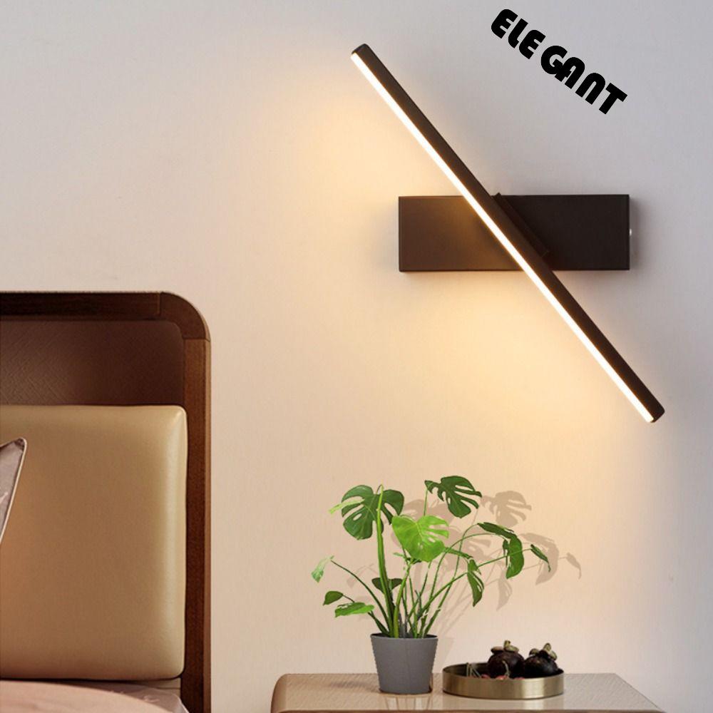 [Elegan] Lampu Dinding AC110/220V Minimalis Pencahayaan Indoor Dapat Diputar Ruang Tamu Hitam Adjustable Cahaya Malam Samping Tempat Tidur