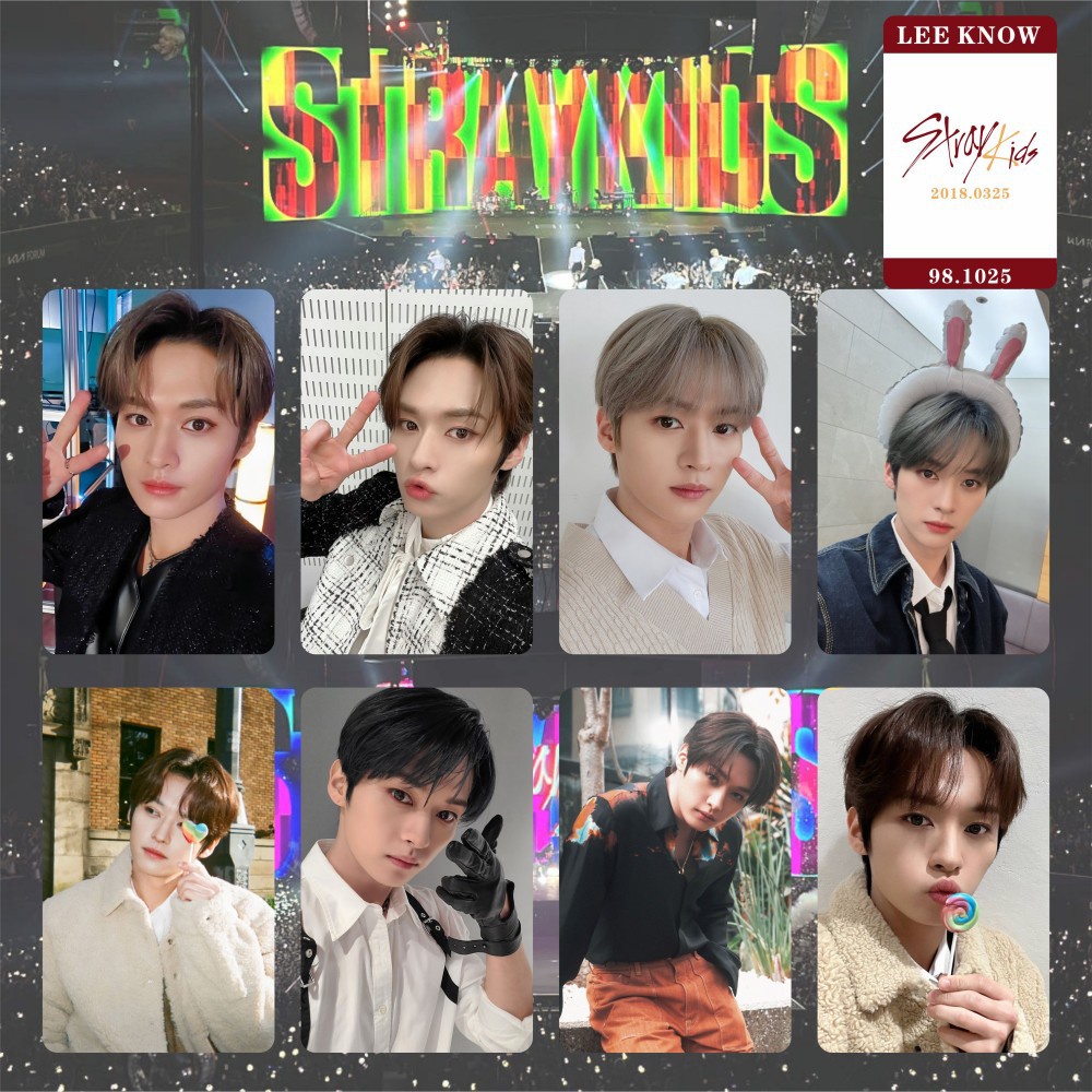 8pcs/set STRAY KIDS Photocards MANIAC Di Balik Panggung Konser Kartu Lomo Straykids Kpop Postcards