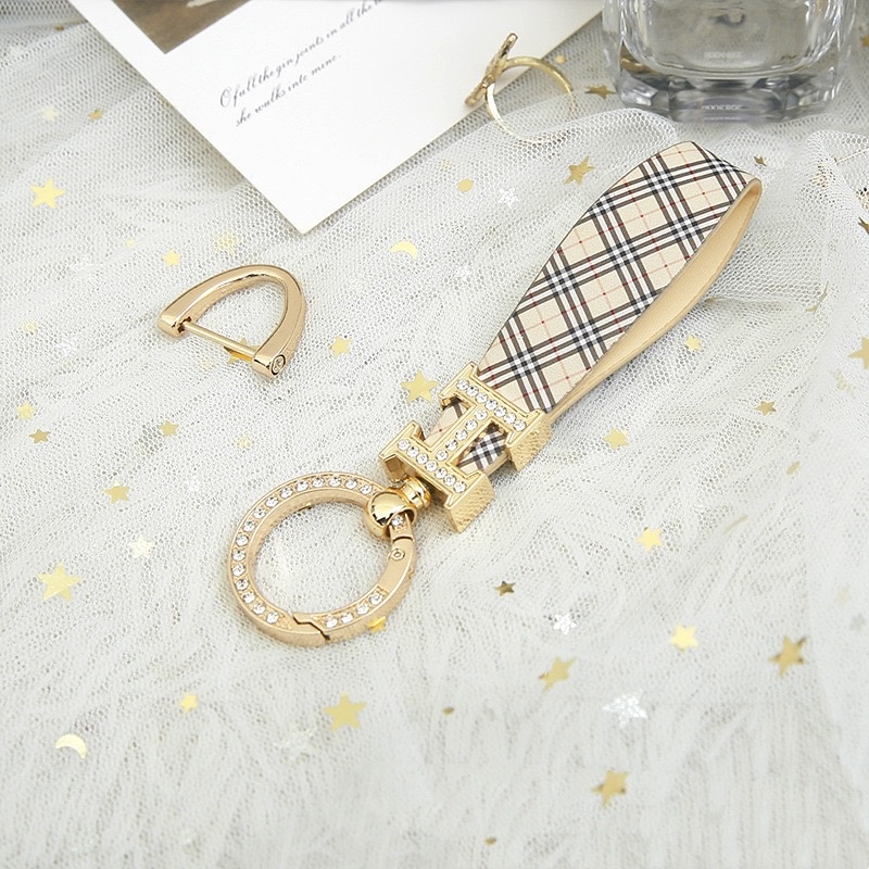 Gantungan Kunci Mobil Wanita key pendant with buckle leather keyring