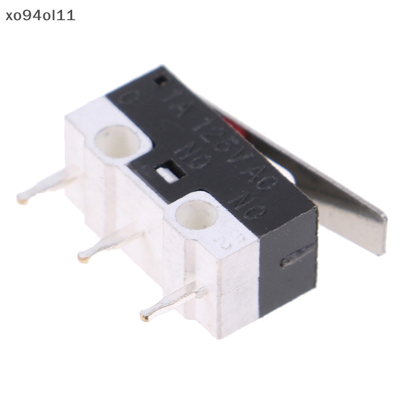 Xo 10Pcs Limit Switch Push Button Saklar 1A 125V AC Mouse Switch 3Pins Micro Switch OL