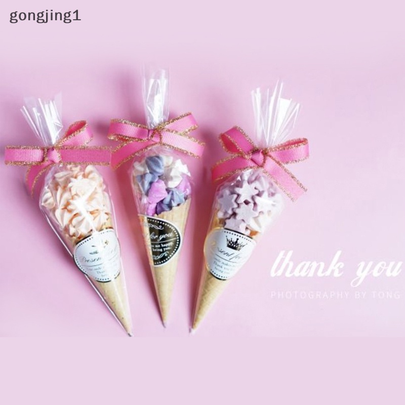 Ggg Bening Cellophane Packing Transparan Cone Candy Sovenir Pesta Ulang Tahun Pernikahan ID